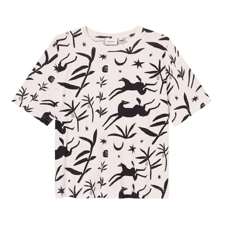 Dedicated Dedicated, Vadstena Papercut Horses, oat white, S