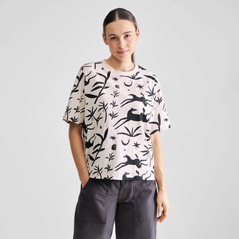 Dedicated Dedicated, Vadstena Papercut Horses, oat white, S