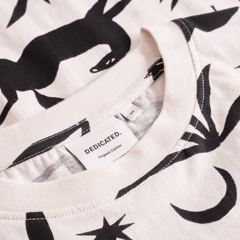 Dedicated Dedicated, Vadstena Papercut Horses, oat white, XS