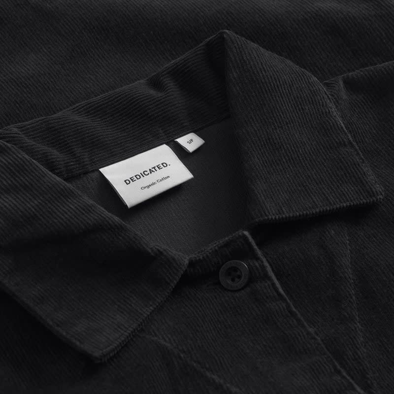 Dedicated Dedicated, Docksta Corduroy Overall, black, XS