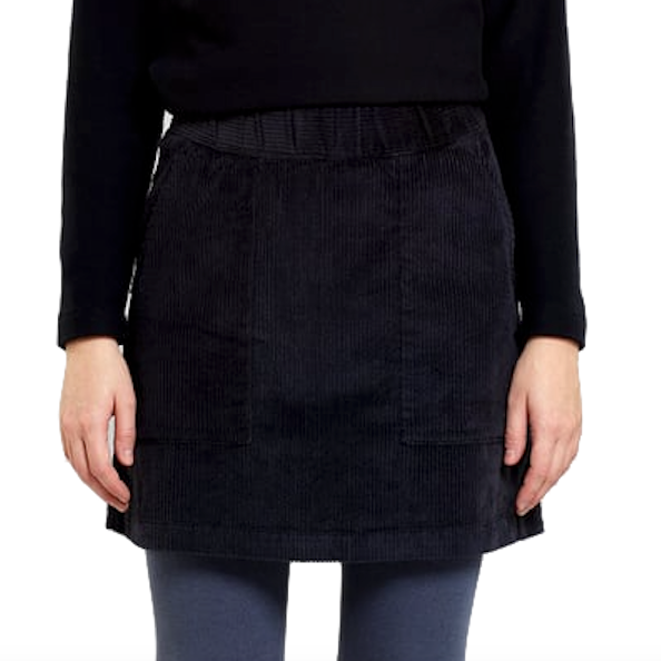 Dedicated Dedicated, Majorna Corduroy Skirt, black, L