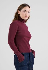 Dedicated Dedicated, Malma LS Rib Top, fig red, M