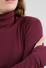 Dedicated Dedicated, Malma LS Rib Top, fig red, XS