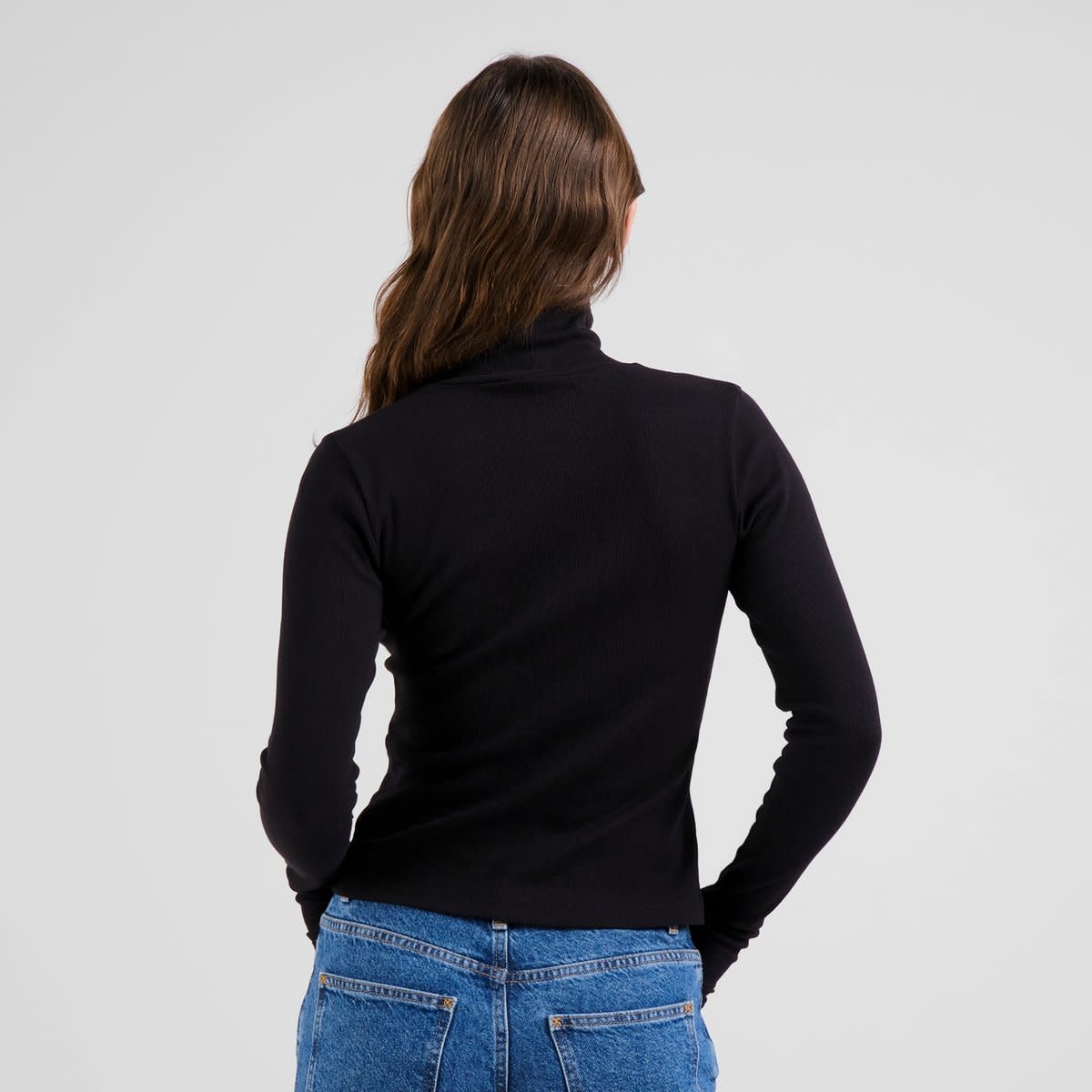 Dedicated Dedicated, Malma LS Rib Top, black, L