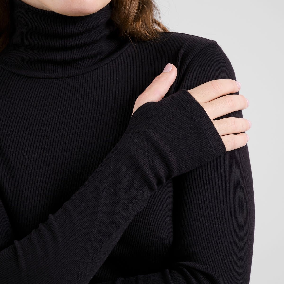 Dedicated Dedicated, Malma LS Rib Top, black, L