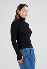 Dedicated Dedicated, Malma LS Rib Top, black, M