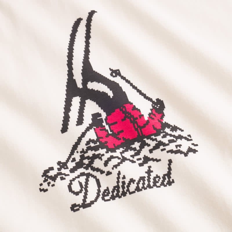 Dedicated Dedicated, Stockholm T-Shirt Fallen Skier, off white, XL