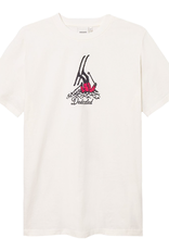 Dedicated Dedicated, Stockholm T-Shirt Fallen Skier, off white, L