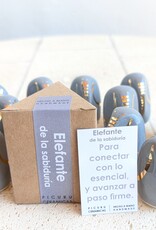 Picuru ceramicas Picuru Ceramicas, Amulett Elefant, grau/gold