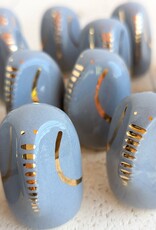 Picuru ceramicas Picuru Ceramicas, Amulett Elefant, grau/gold