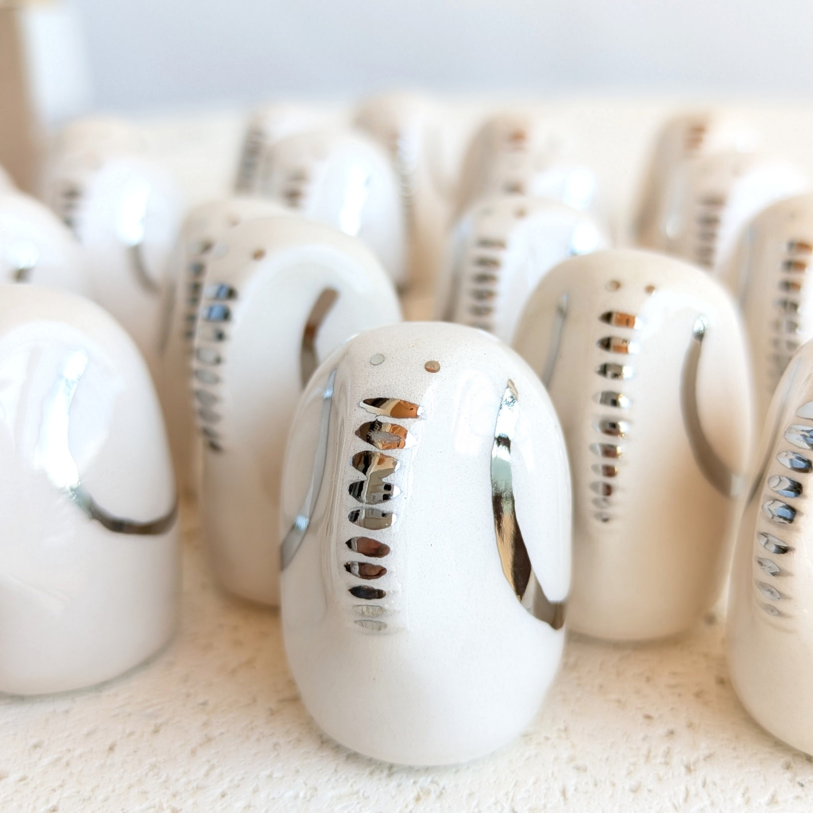 Picuru ceramicas Picuru Ceramicas, Amulett Elefant, weiss/silber