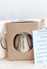 Picuru ceramicas Picuru Ceramicas, Amulett Elefant, weiss/silber