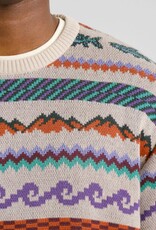 Dedicated Dedicated, Mora Sweater Fair Isle Trout, oat white, M