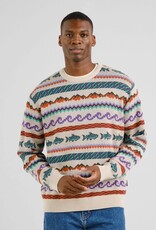 Dedicated Dedicated, Mora Sweater Fair Isle Trout, oat white, L