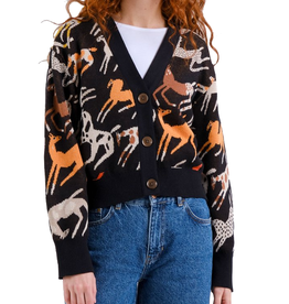 Dedicated Dedicated, Kanan Cardigan Mustang Party, black, XS