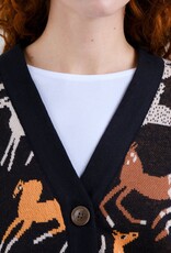 Dedicated Dedicated, Kanan Cardigan Mustang Party, black, S