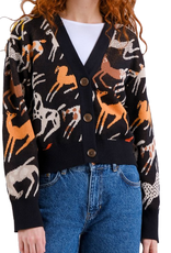 Dedicated Dedicated, Kanan Cardigan Mustang Party, black, L