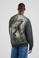 Dedicated Dedicated, Mora Sweater Jumping Trout, dark green, L