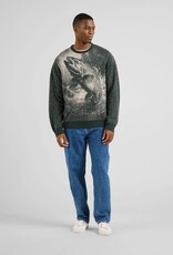 Dedicated Dedicated, Mora Sweater Jumping Trout, dark green, XL