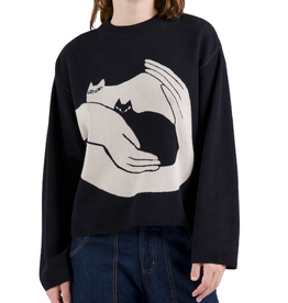 Dedicated Dedicated, Limhamn Sweater Kittens, black, S