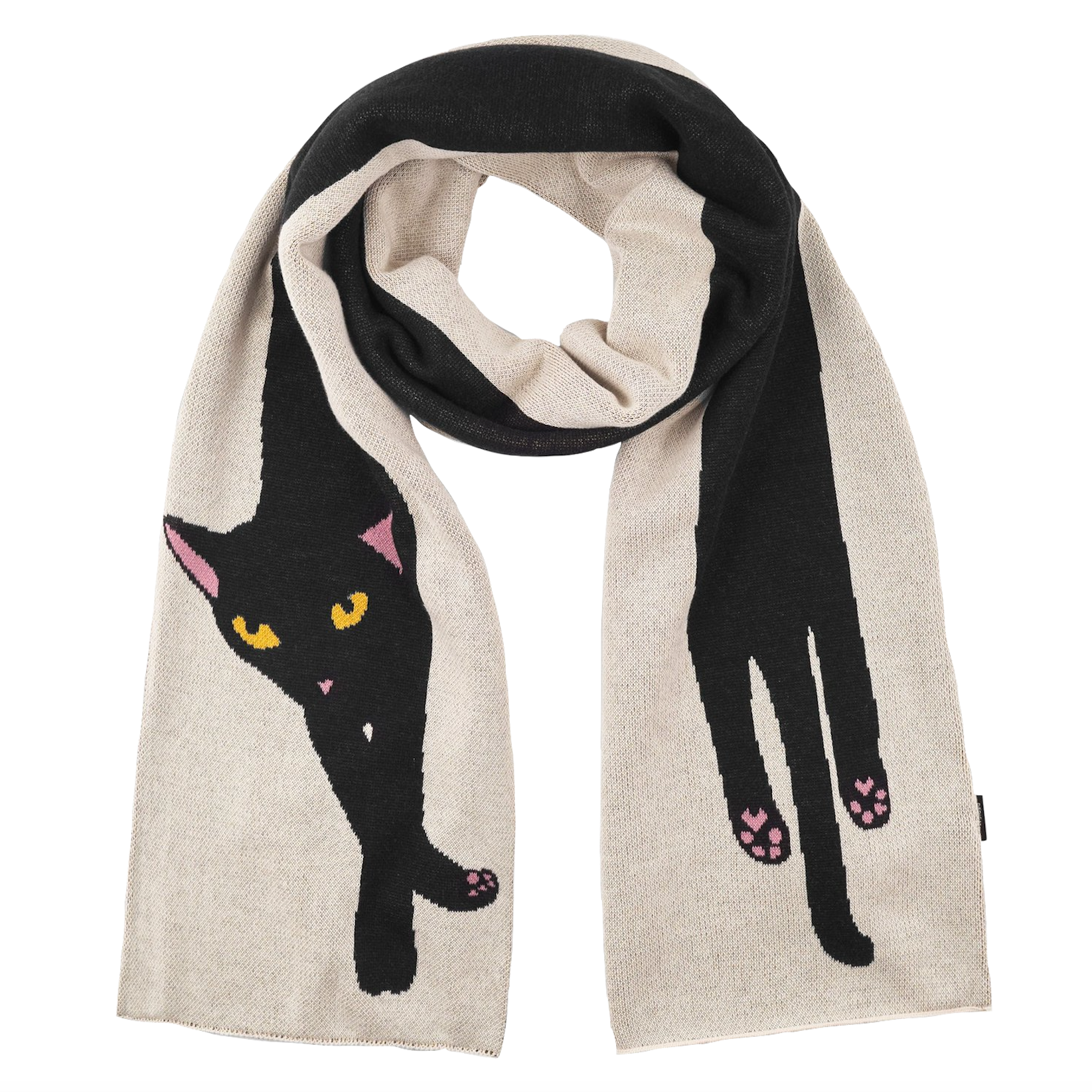 Dedicated Dedicated, Rossberga Long Cat Scarf, vanilla white