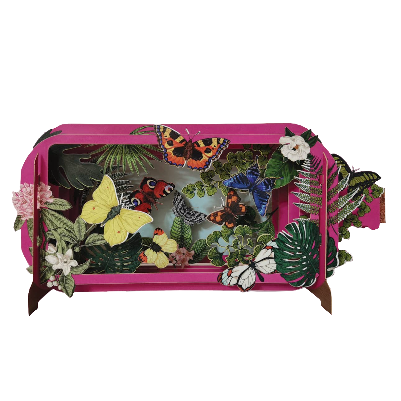 Alljoy Alljoy, Message in a Bottle, butterflies, pink