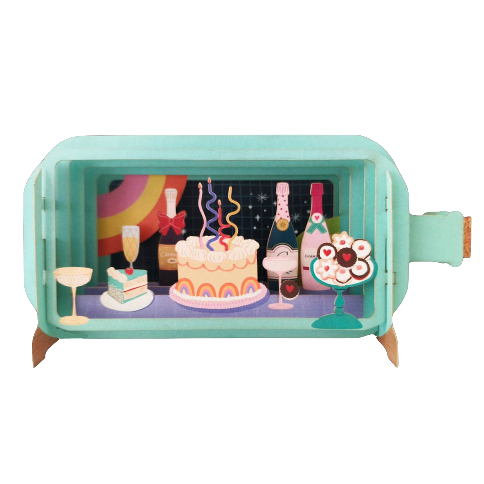Alljoy Alljoy, Message in a Bottle, cake party