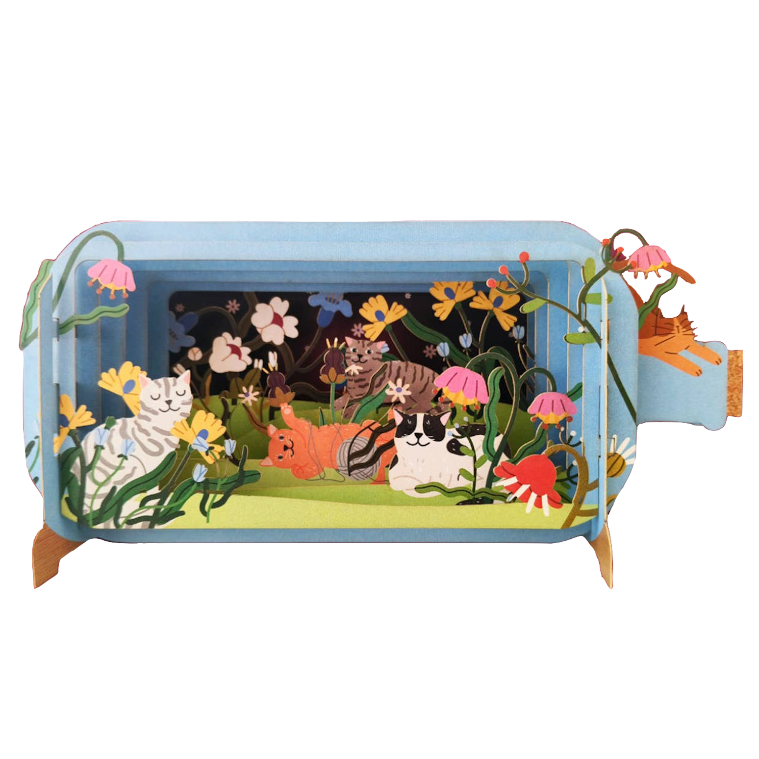 Alljoy Alljoy, Message in a Bottle, garden cats