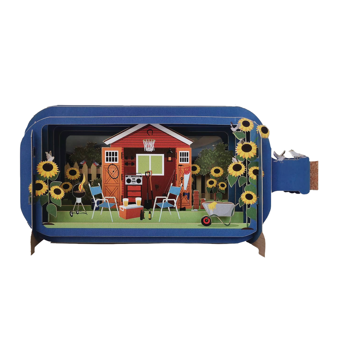 Alljoy Alljoy, Message in a Bottle, afternoon garden