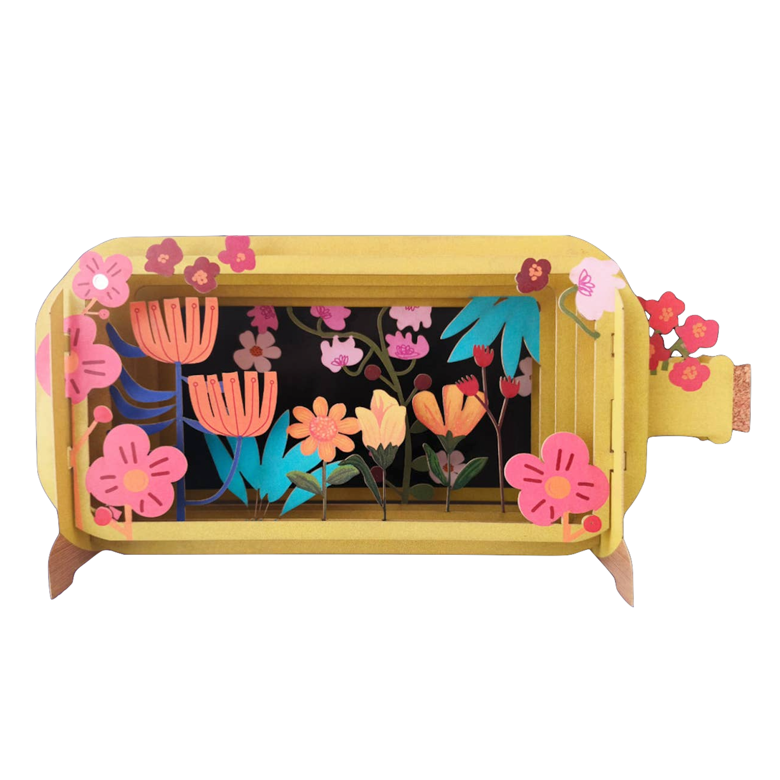Alljoy Alljoy, Message in a Bottle, flower sketch