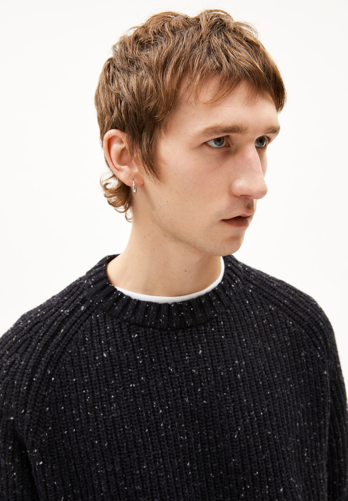 Armedangels Armedangels, Kiaano Tweed, black-oatmilk, S