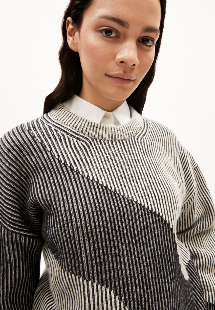 Armedangels Armedangels, Mayraa Vanise, black-off white, L