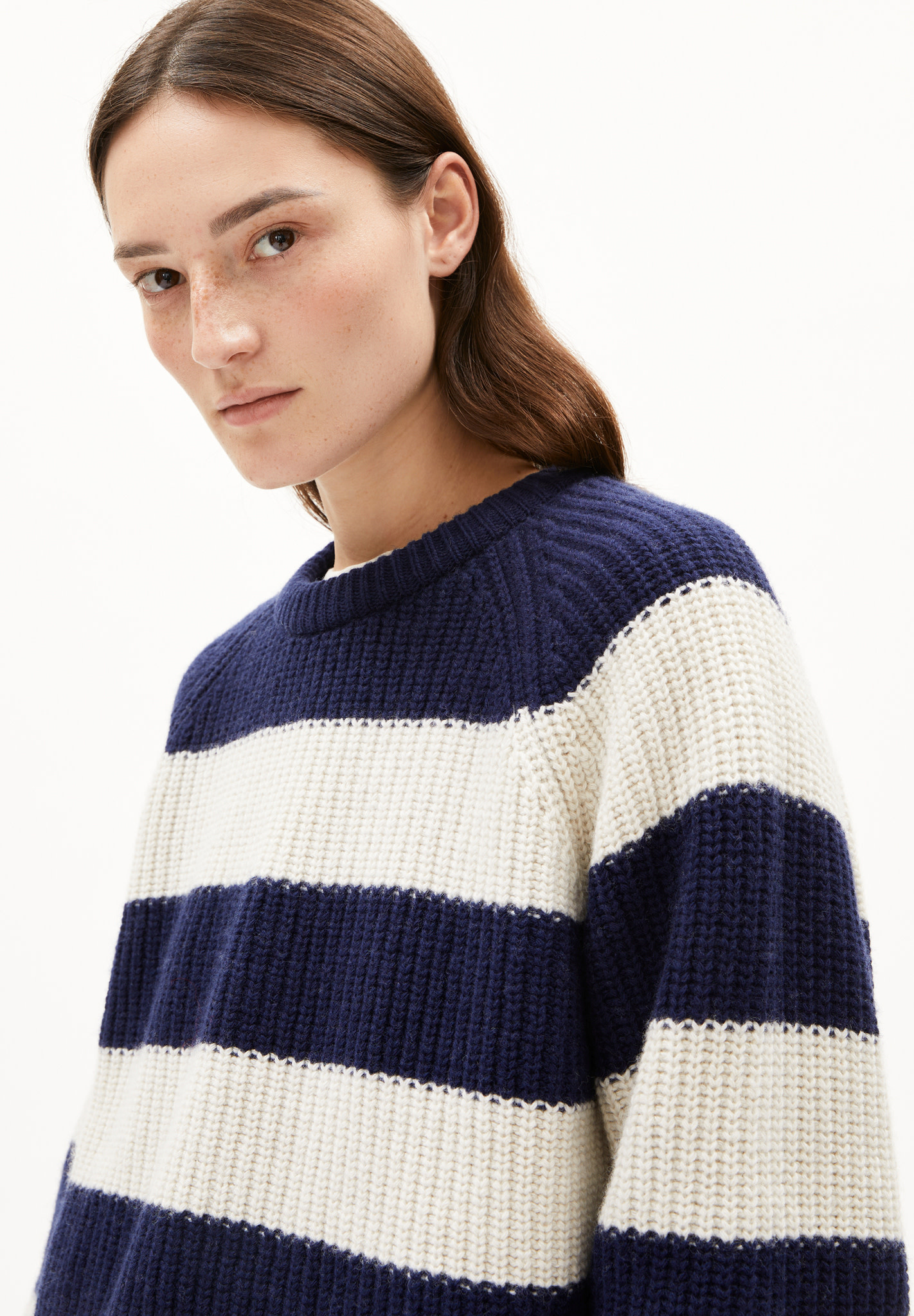 Armedangels Armedangels, Kaagi Stripes, tinted navy, M