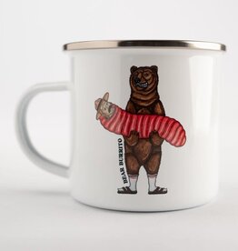 Lakor Lakor, Enamel Mug, bear burrito