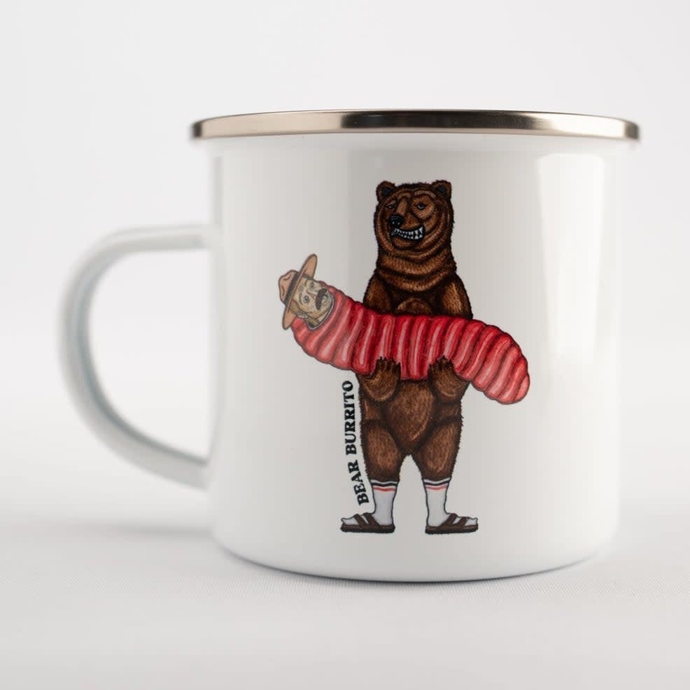Lakor Lakor, Enamel Mug, bear burrito
