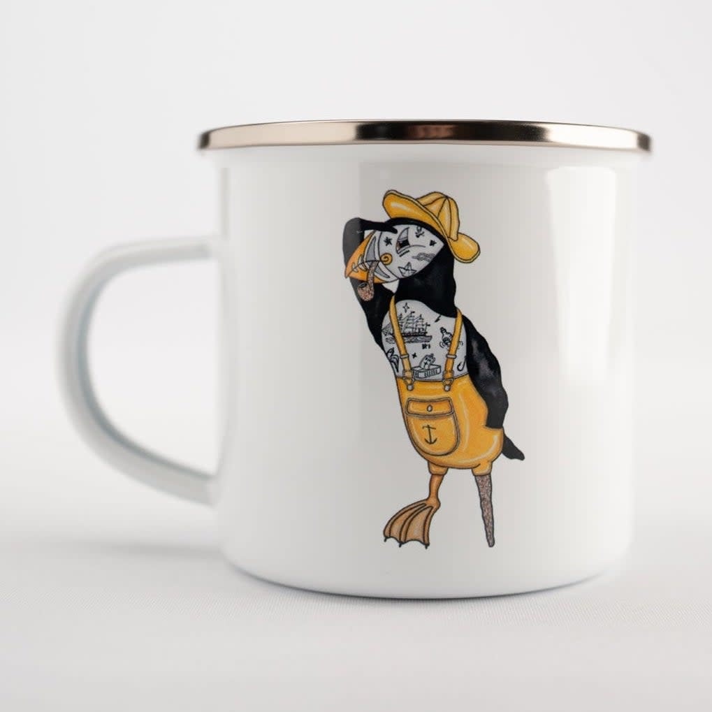 Lakor Lakor, Enamel Mug, seaparrot seaman