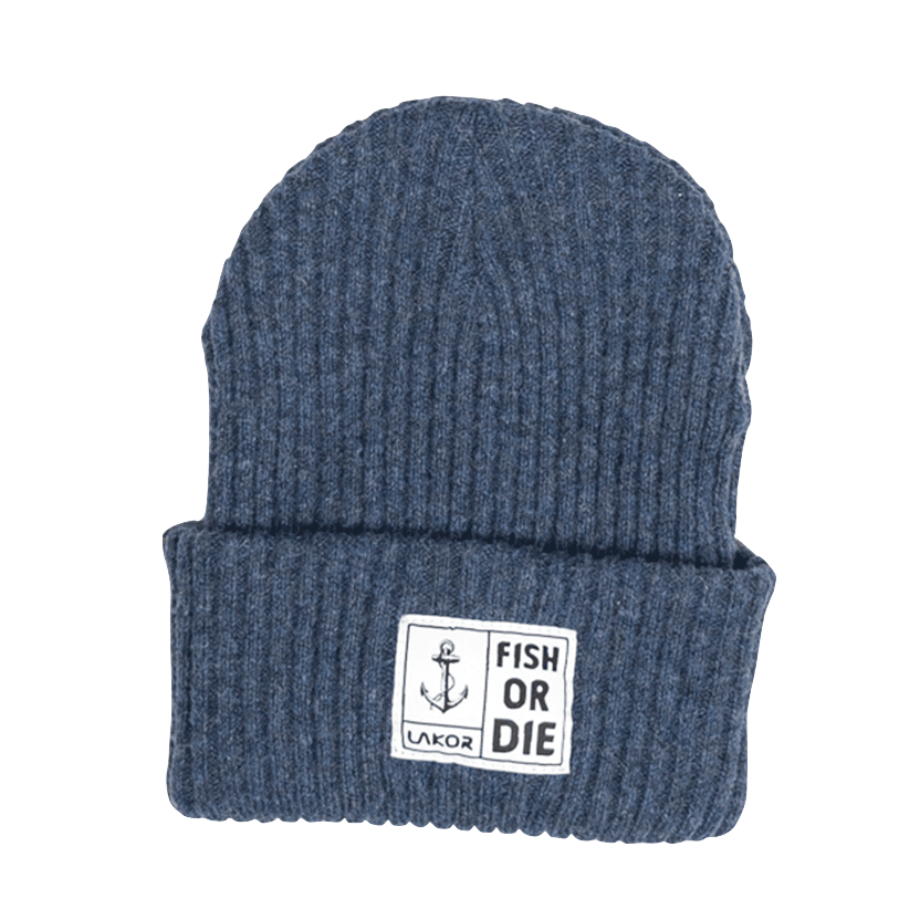 Lakor Lakor, Fish or Die Beanie, navy
