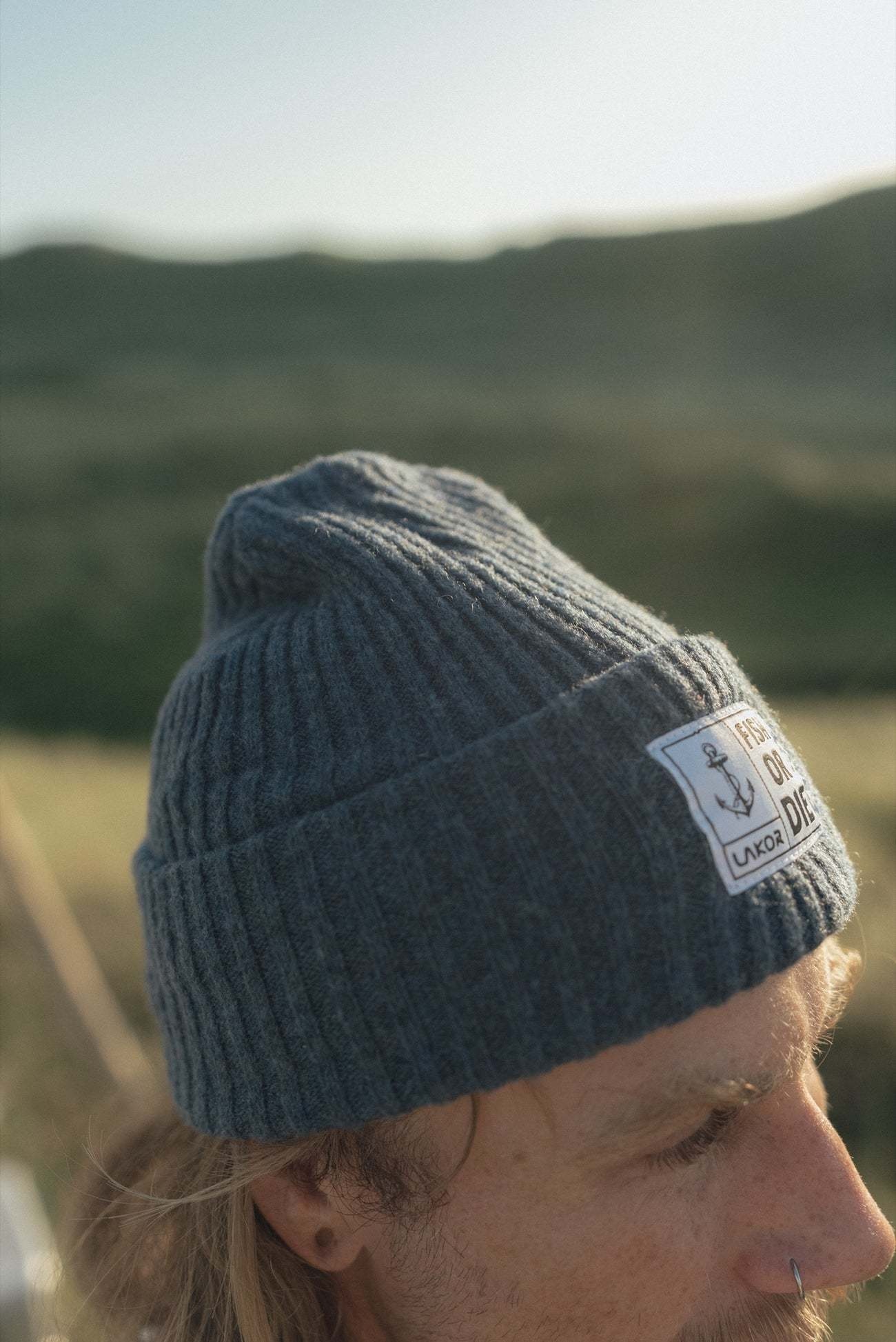 Lakor Lakor, Fish or Die Beanie, navy