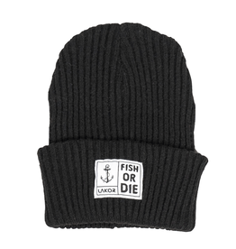 Lakor Lakor, Fish or Die Beanie, black