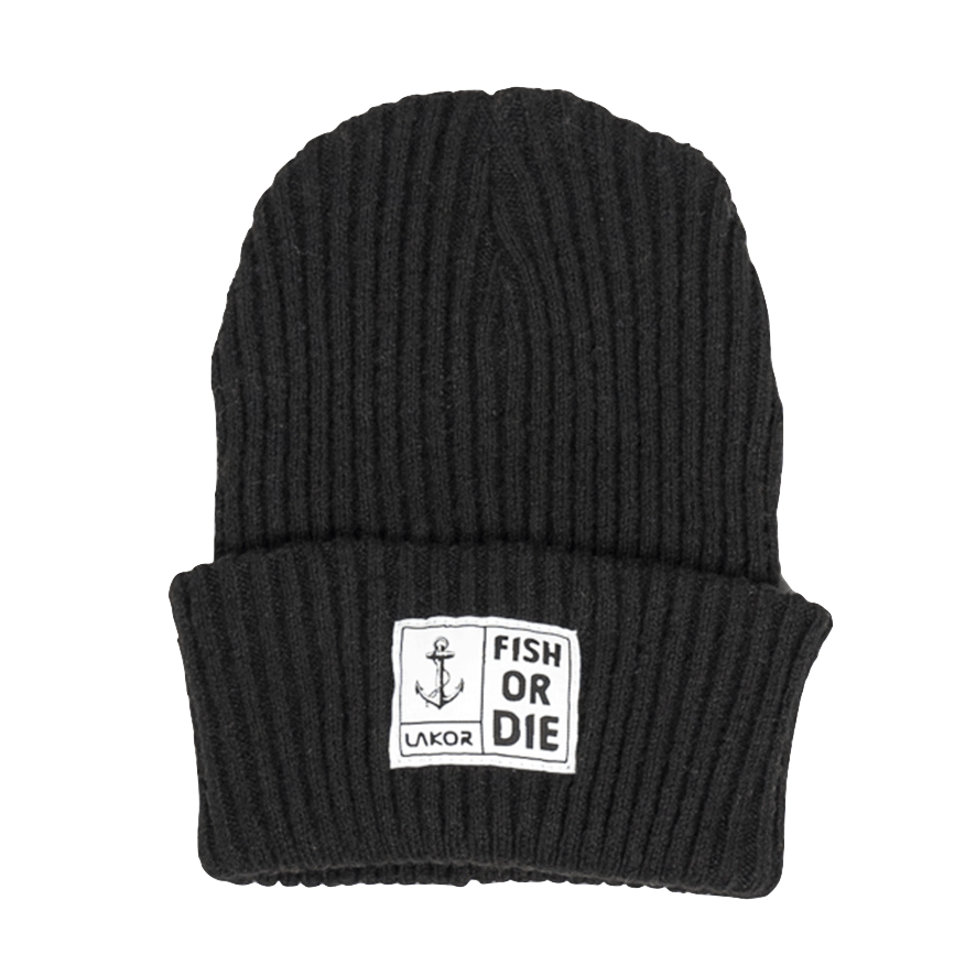 Lakor Lakor, Fish or Die Beanie, black