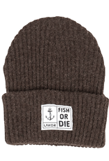 Lakor Lakor, Fish or Die Beanie, dark brown
