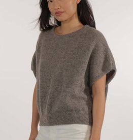 Les Racines du Ciel Les Racines du Ciel, Aube Sleevleess Sweater, drak grey, S