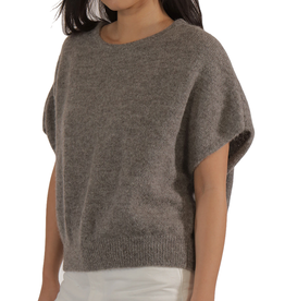 Les Racines du Ciel Les Racines du Ciel, Aube Sleevleess Sweater, dark grey, XS