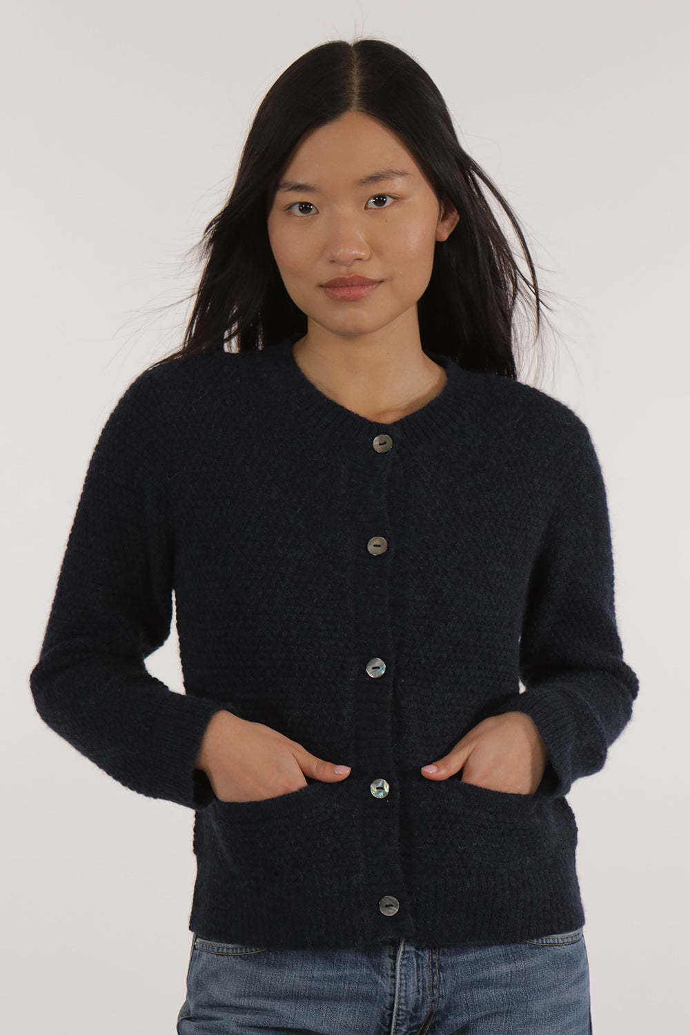 Les Racines du Ciel Les Racines du Ciel, Iona Cardigan, blue, M