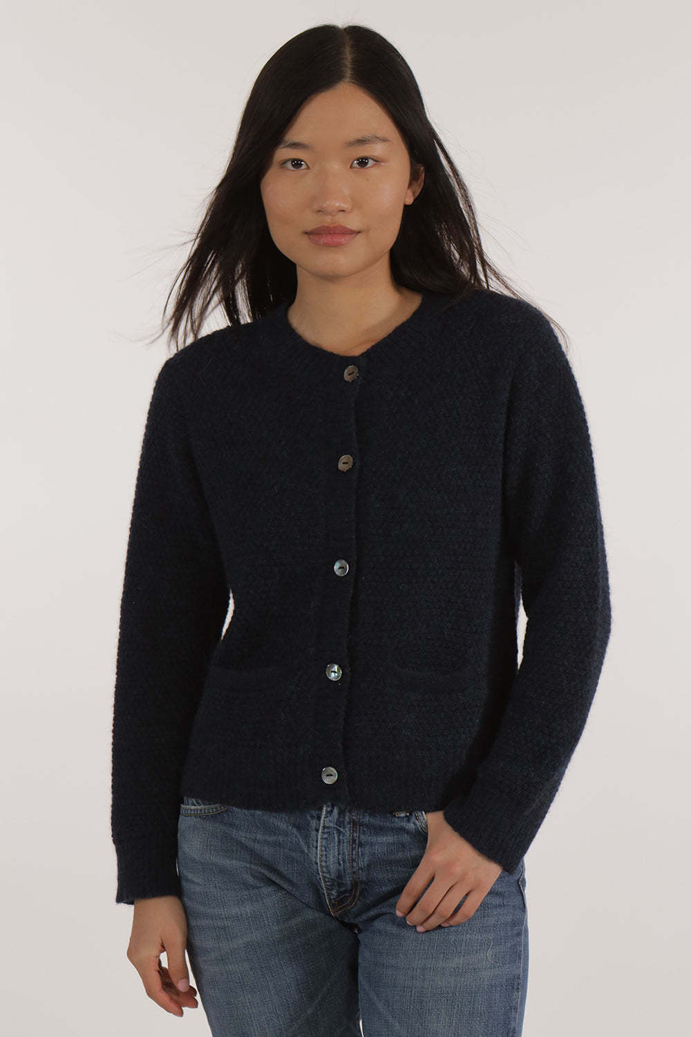 Les Racines du Ciel Les Racines du Ciel, Iona Cardigan, blue, XS