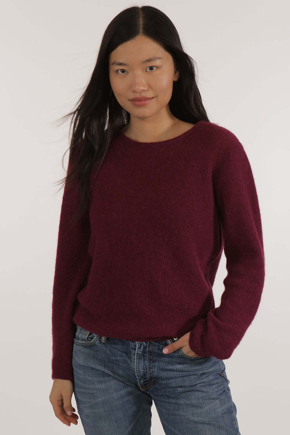 Les Racines du Ciel Les Racines du Ciel, Isadora Sweater, plum, XS