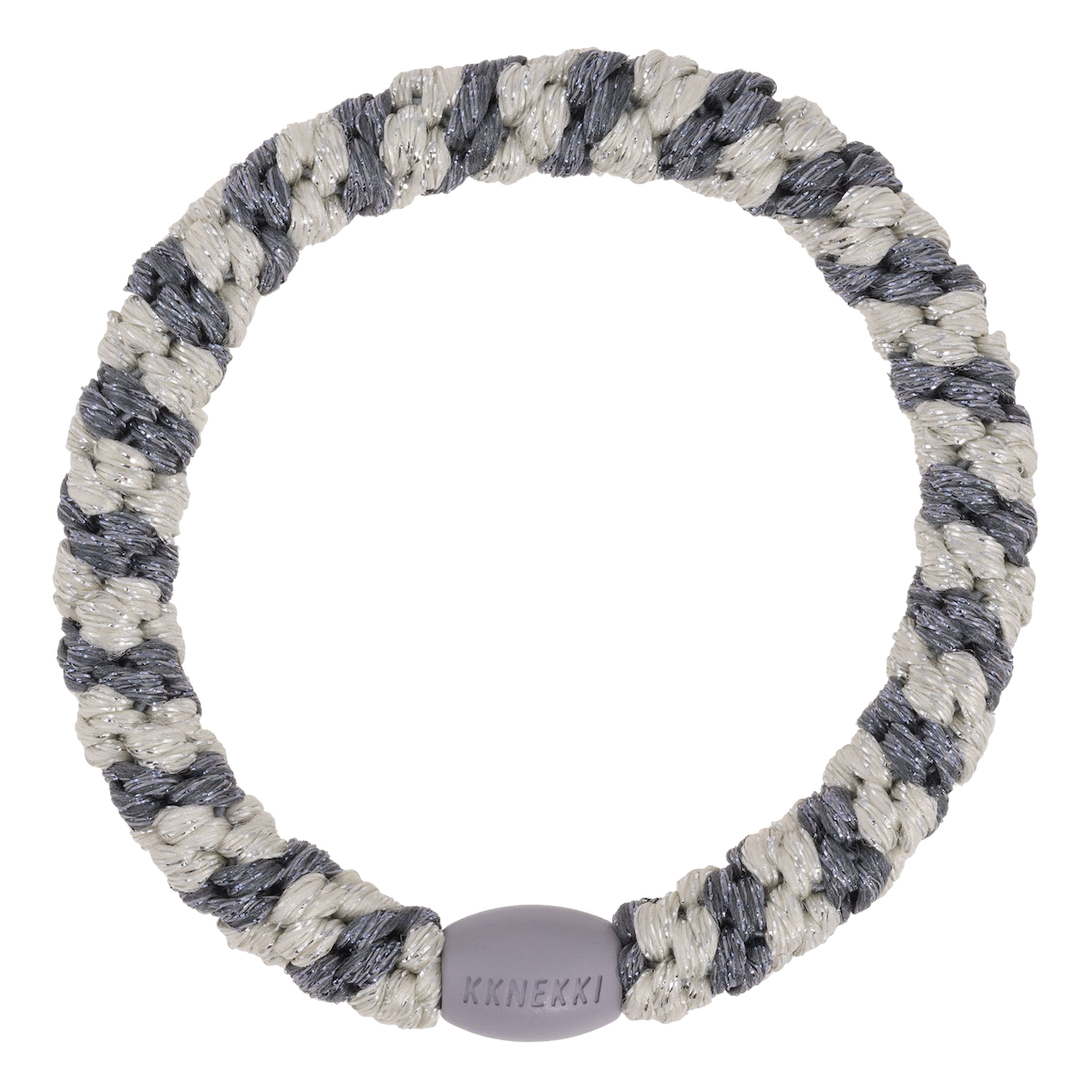 BonDep BonDep, Haargummi, silver grey stripe