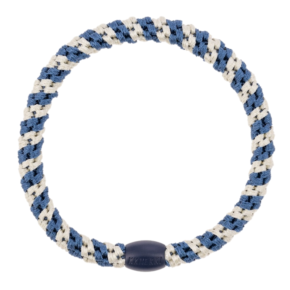 BonDep BonDep, Haargummi Slim, indigo ivory stripe