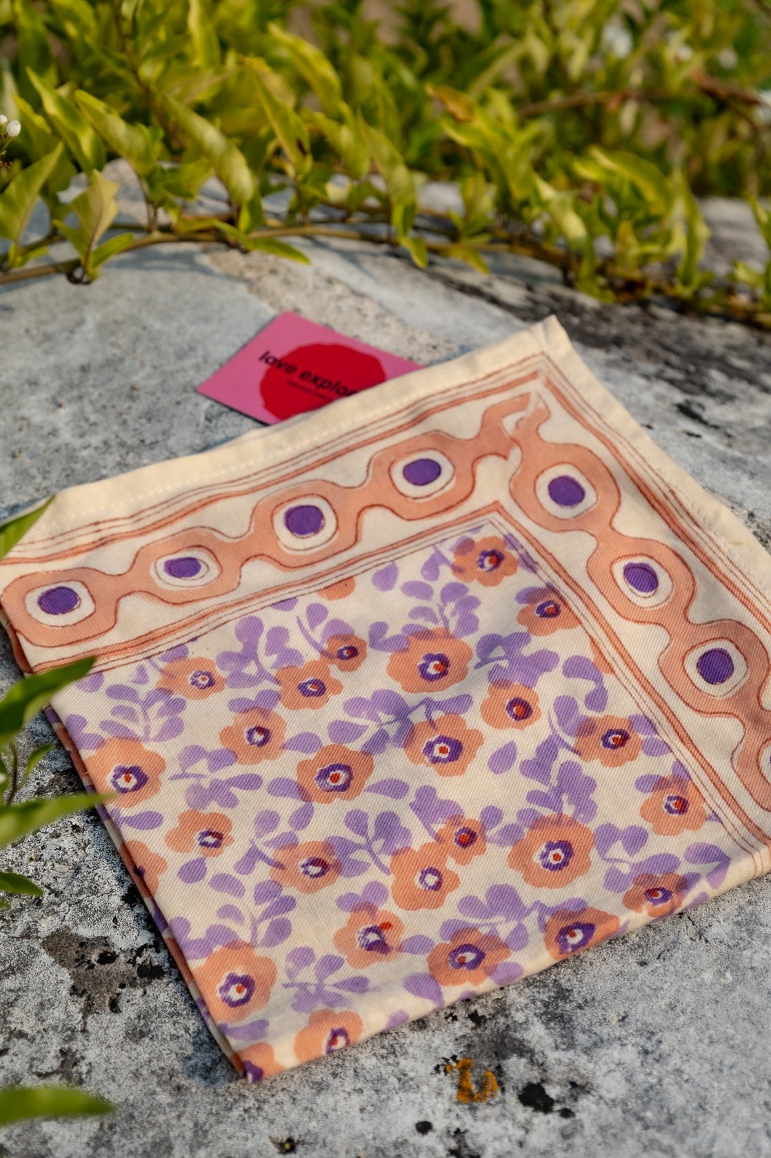 Love Explorers Love Explorers, 70s Flower Scarf, purple