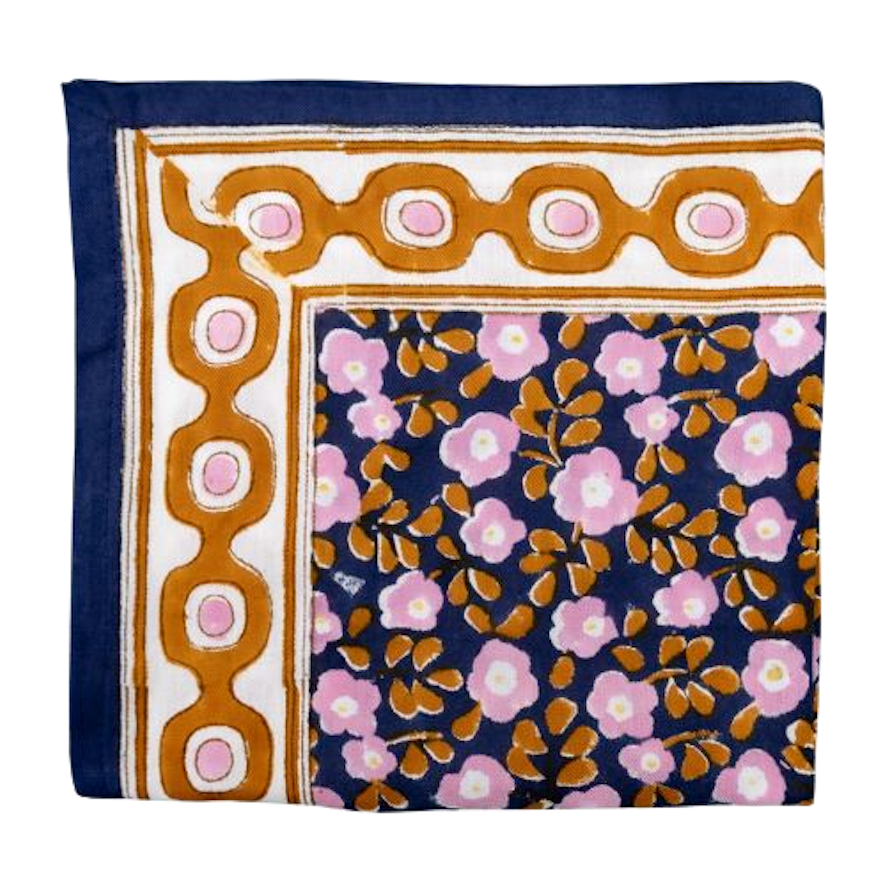 Love Explorers Love Explorers, 70s Flower Scarf, navy